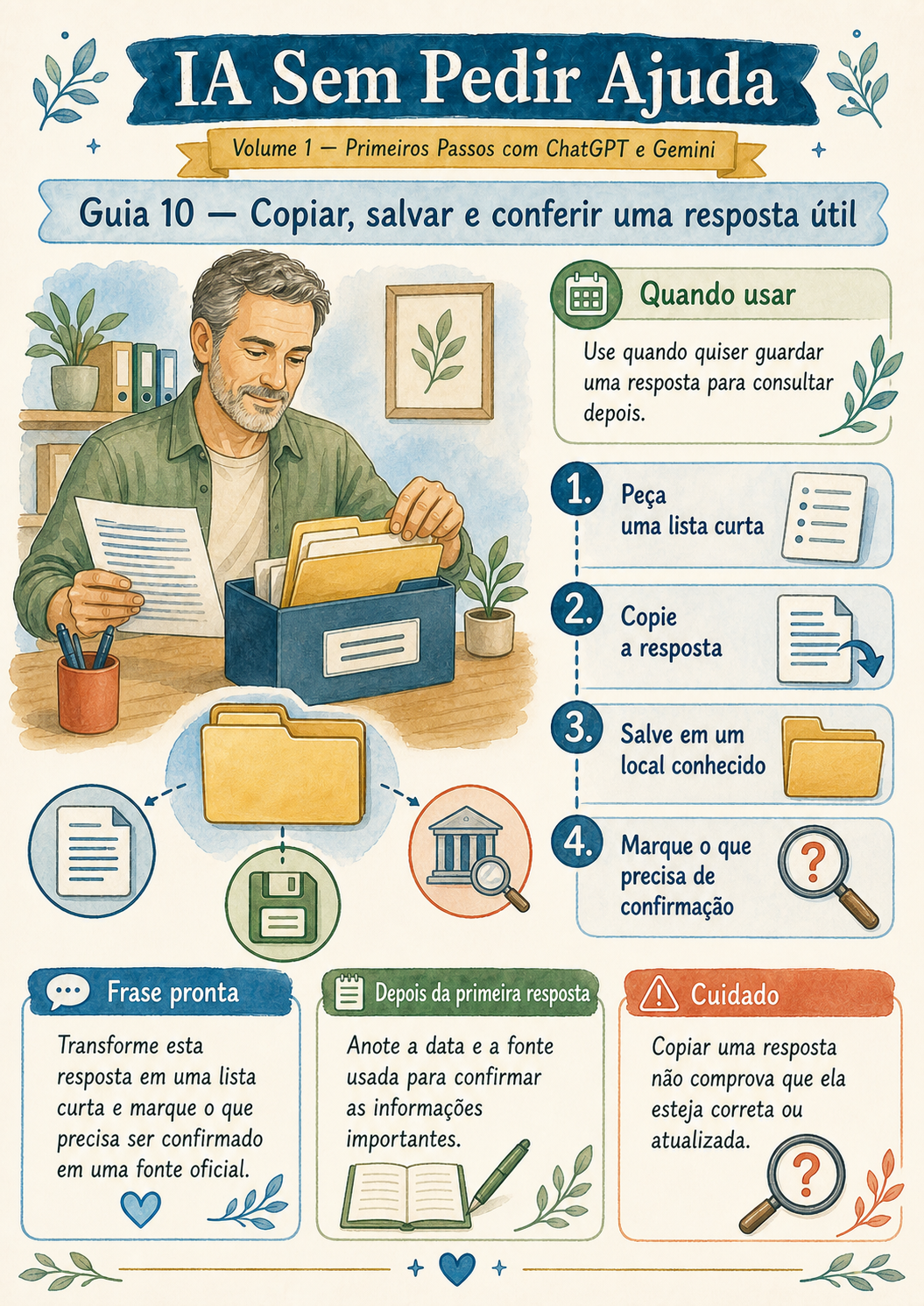 Guia 10 — Copiar, salvar e conferir uma resposta útil