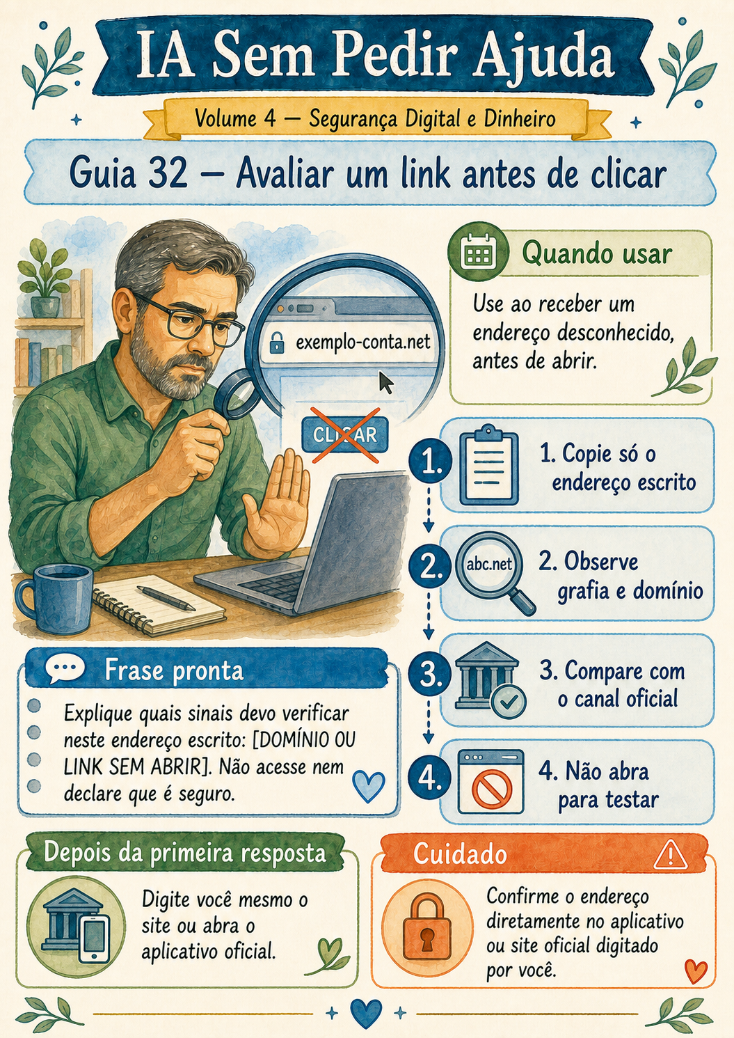Guia 32 — Avaliar um link antes de clicar